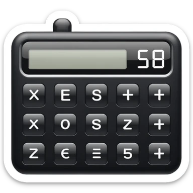calculator digital  sticker