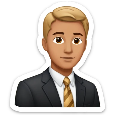 dean boyer in front of harper memorial library sticker