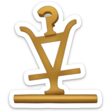 Economics symbol sticker