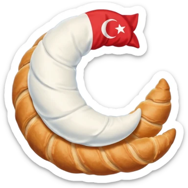 Drapeau de la turquie en couleur bleu sticker
