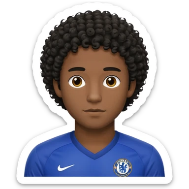 Chelsea player Esteban, with short curly hair and dark skin. sticker