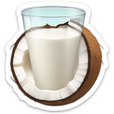 coconut milk sticker