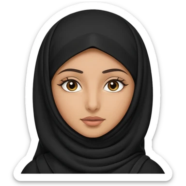 arab GIRL with niquab sticker