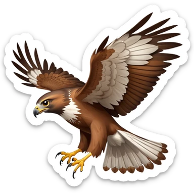 Hawk rush sticker