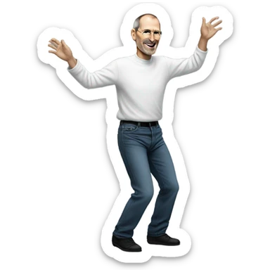 Steve job’s hitting the dougie sticker