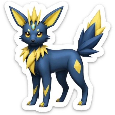 Umbreon-Manectric-Jolteon-Fakemon-hybrid -fusion- full body sticker