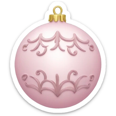 Light pink ornament  sticker