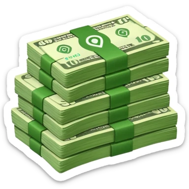 wifi money bill stack sticker