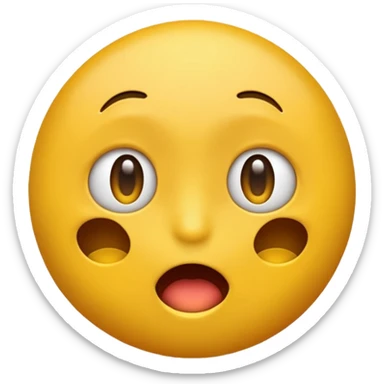 Emoji qui tire nerveusement la langue sticker