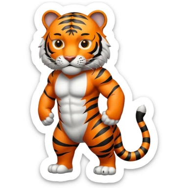 tiger body sticker
