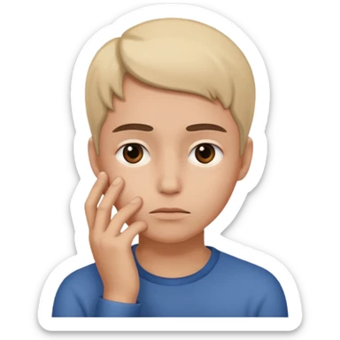 estas seguro preguntado  con mano en la cara sticker