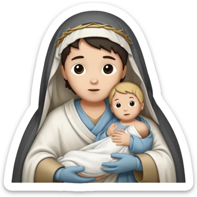 Pessebre Nadal nen jesús sticker