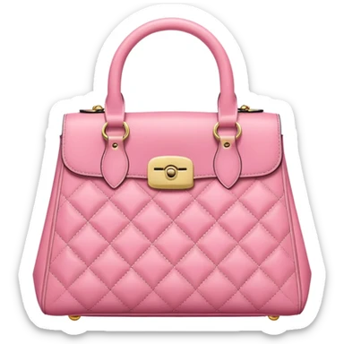 pink designer bag sticker