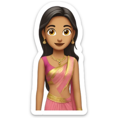 Desi girl sticker