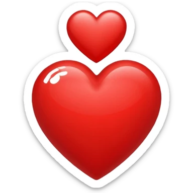 Emoji de corazon sticker
