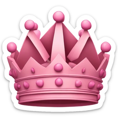 Pink money crown sticker