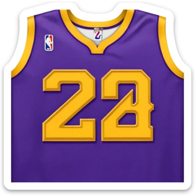 los angeles lakers jersey sticker