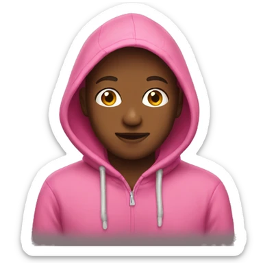 Pink hoodie  sticker
