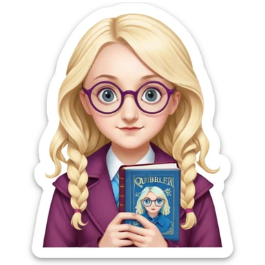Evanna Lynch is Luna Lovegood in harry potter sticker