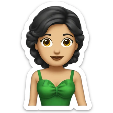 salma hayek green dress sticker