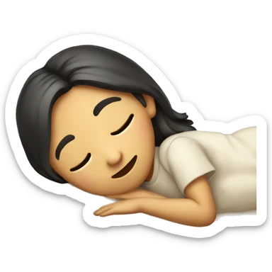 Niña dormida  sticker