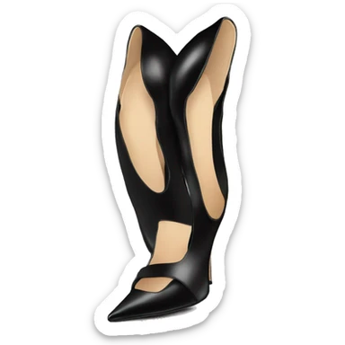 Black decollete heels sticker