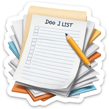 endless to-do list sticker
