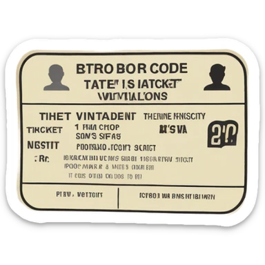 A ticket from a cop that’s says bro code violation sticker