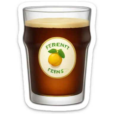 vaso de fernet sticker