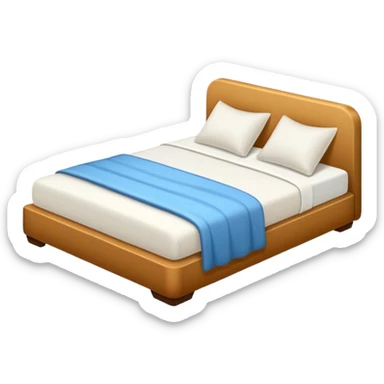 Comfy bed from the side  sticker