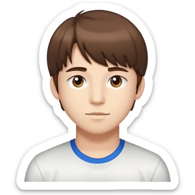 - Nam
- 20 tuổi
- Da trắng
- Tóc nâu , để mái che trán
- Mặt đẹp trai
- Huấn luyện viên
 sticker