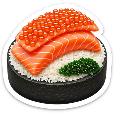 Sushi with roe sticker