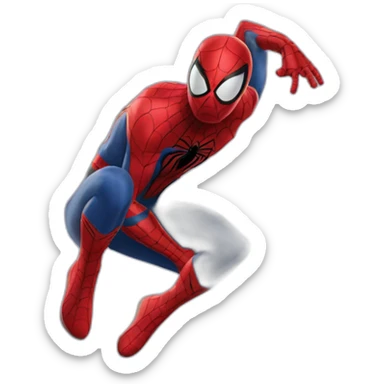 Spider man qui prend une photo sticker