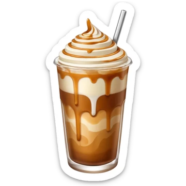 Iced caramel machiato sticker