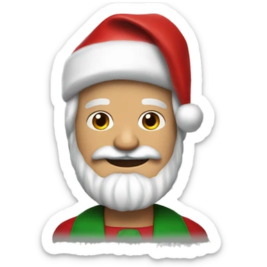 Pedro Pascal as Santa Claus  sticker