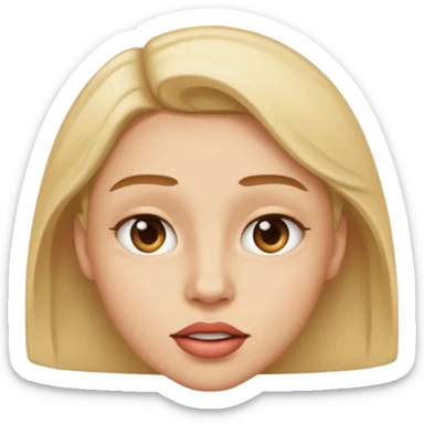 Una persona con el labio superior derecho inclinado sticker