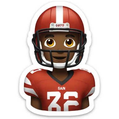 San Francisco football team sticker