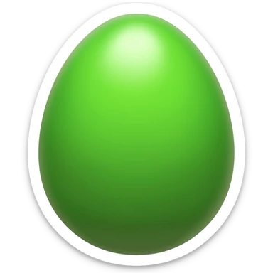Green dragon egg sticker
