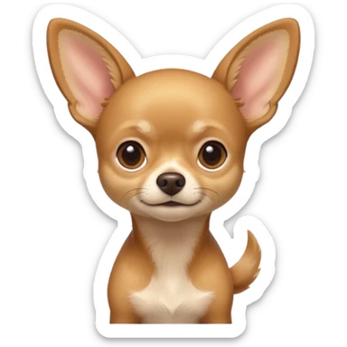 
 Sitting all tan deer-head chihuahua  sticker