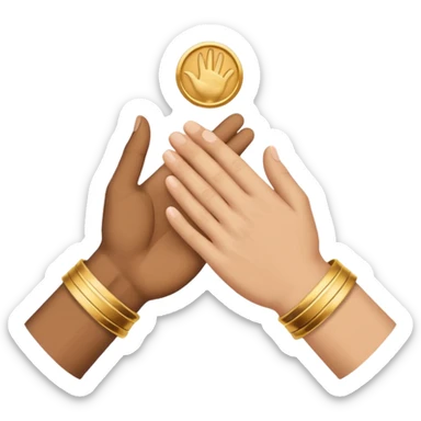 Symbol that represents the union of people sticker