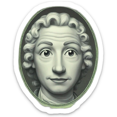 fiveish dollar banknote with eyes and mouth sticker