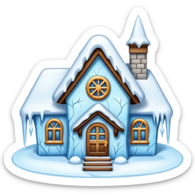 frozen houses sticker