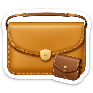 golden purse with wallet sticker