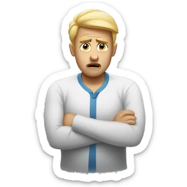 STRESSED MAN sticker