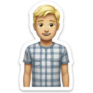 Blonde boy sticker