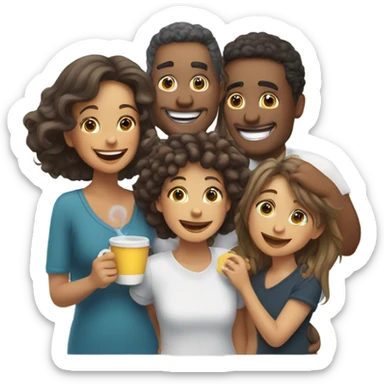 Good morning family have a great weekend  sticker