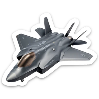 F-35 Lightning II - Lockheed Martin (Model Year: 2022) (Iconic colour: Stealth gray) sticker