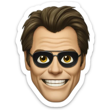 jim carrey the mask pretending to be a cat sticker