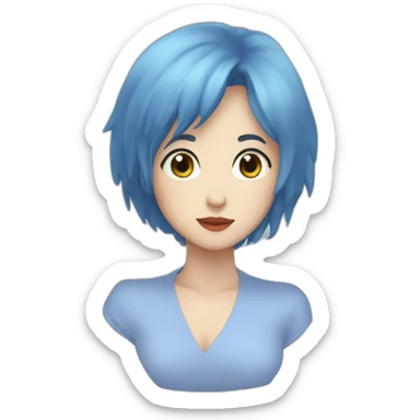 Mima perfect blue sticker