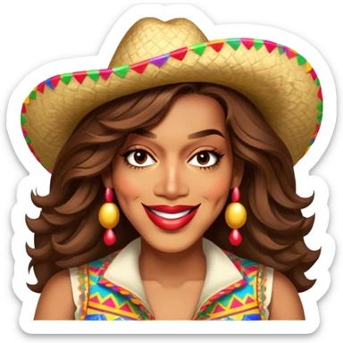 Fiestero with Sombrero sticker